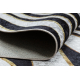 MIRO 52002.807 Waschteppich Zebramuster Anti-Rutsch - creme / schwarz
