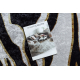 MIRO 52002.807 mosható szőnyeg Zebra minta csúszásgátló - krém / fekete