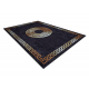 MIRO 51517.805 mosható szőnyeg Keret, görög csúszásgátló - fekete / arany
