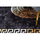 MIRO 51517.805 mazgāšanas paklājs Rāmis, grieķu pretslīdēšana - melns / zelts
