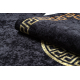 MIRO 51517.805 tæppe skal vaskes Ramme, græsk skridsikker - sort / guld