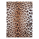 MIRO 51568.804 vaske Teppe Leopard mønster antiskli - krem / brun