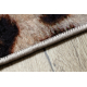 MIRO 51568.804 tapijt wasbaar Luipaardpatroon antislip - creme / bruin