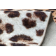 MIRO 51568.804 tvättmatta Leopardmönster metrisk halkskydd - kräm / brun 