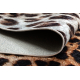 MIRO 51568.804 pranje tepiha Leopard uzorak protuklizna - krem / smeđa 