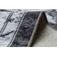 MIRO 51813.805 tæppe skal vaskes Ramme, marmor skridsikker - creme / grå
