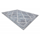 MIRO 51639.805 tapijt wasbaar Trellis geruite antislip - grijs