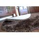 Okrúhly koberec LOVE SHAGGY model 93600 čierna/ hnedá 