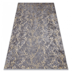 MIRO 11111.2103 pestav vaip Marmor, glamour libisemisvastane - fliis tumehall / kullast