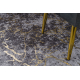 MIRO 11111.2103 covor lavabil Marmură, glamour anti-alunecare - gri inchis / aur