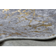 MIRO 11111.2103 vaske Teppe Marmor, glamour antiskli - mørk grå / gull