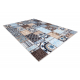 Tappeto lavabile MIRO 51913.802 Patchwork antiscivolo - blu / marrone 