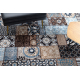 Tappeto lavabile MIRO 51913.802 Patchwork antiscivolo - blu / marrone 