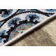 Tappeto lavabile MIRO 51913.802 Patchwork antiscivolo - blu / marrone 
