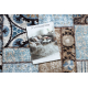 Tappeto lavabile MIRO 51913.802 Patchwork antiscivolo - blu / marrone 