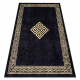MIRO 52071.803 mosható szőnyeg Keret, görög csúszásgátló - fekete / arany