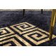 MIRO 52071.803 umývací koberec Rám, grécky protišmykový - čierna / zlato