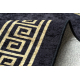 MIRO 52071.803 mycí kobereček Rám, řecký protiskluz - černý / zlatý