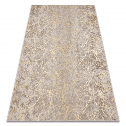 MIRO 11111.2104 umývací koberec Mramor, glamour protišmykový - béžová / zlato