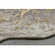MIRO 11111.2104 Waschteppich Marmor, glamour Anti-Rutsch - beige / gold