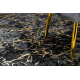 MIRO 11111.2106 washing carpet Marble, glamour anti-slip - black / gold