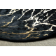 MIRO 11111.2106 πλύσιμο χαλί Μάρμαρο, glamour αντιολισθητικό - μαύρο / χρυσός