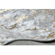 MIRO 11111.2107 πλύσιμο χαλί Μάρμαρο, glamour αντιολισθητικό - ανοιχτό γκρι / χρυσός