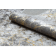 MIRO 11111.2107 tapijt wasbaar marmer, glamour antislip - lichtgrijs / goud