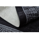 MIRO 51223.807 pranje tepiha Mramor, grčki protuklizna - crno / bijelim