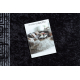 MIRO 51223.807 pranje tepiha Mramor, grčki protuklizna - crno / bijelim