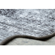 MIRO 51924.812 tæppe skal vaskes Abstraktion skridsikker - lysegrå 
