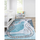 JUNIOR 52243.801 mycí kobereček Koleje pro děti protiskluz - modrý