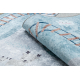 JUNIOR 52243.801 mosható szőnyeg Vonat sín gyerekeknek csúszásgátló - kék