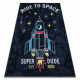 Alfombra lavable JUNIOR 52069.801 Cohete espacial para niños antideslizante - negro
