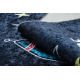 JUNIOR 52069.801 mycí kobereček Vesmírná raketa pro děti protiskluz - černý