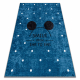 JUNIOR 52244.801 tapijt wasbaar Mickey muis voor kinderen antislip - blauw