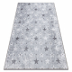 JUNIOR 51798.804 mosható szőnyeg Csillagok gyerekeknek csúszásgátló - szürke