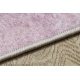 JUNIOR 51855.804 tapijt wasbaar Yksisarvinen, wolken voor kinderen antislip - roze