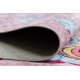 Dywan do prania JUNIOR 51855.804 Jednorożec, chmurki dla dzieci, antypoślizgowy - różowy