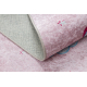 Alfombra lavable JUNIOR 51855.804 Unicornio, nubes para niños antideslizante - rosado