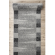 Tapis de couloir SILVER Etna cadre, sable gris 80cm