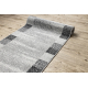 Alfombra de pasillo SILVER Etna marco, arena - gris 80cm