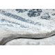 Модерен килим DUKE 51542 кремав / син - розетка vintage, структурирана, много мека, ресни
