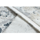 Moderný koberec DUKE 51542 krémová / modrá - Rozeta vintage štruktúrovaný, veľmi jemný, strapce