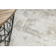 Moderne teppe DUKE 51523 krem / gull - Ramme, strukturert, veldig myk, frynser