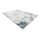 Modern tapijt DUKE 51378 crème / blauw - Beton, steen gestructureerd, zeer zacht, franjes