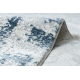 Alfombra moderna DUKE 51378 crema / azul - Hormigón, piedra estructurada, muy suave, flecos