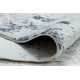 Moderne tæppe DUKE 51378 creme / blå - Beton, sten struktureret, meget blød, frynser