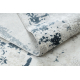 Moderný koberec DUKE 51378 krémová / modrá - Betón, kameň štruktúrovaný, veľmi jemný, strapce