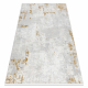 Moderne teppe DUKE 51378 krem / gull - Betong, stein strukturert, veldig myk, frynser